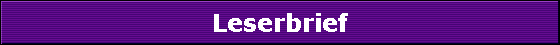 Leserbrief